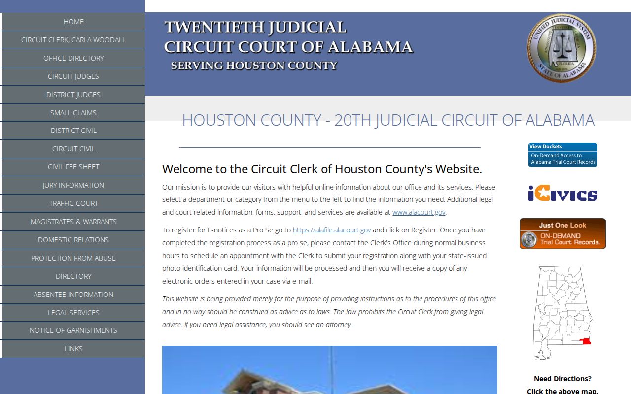 Houston County most wanted court records contact